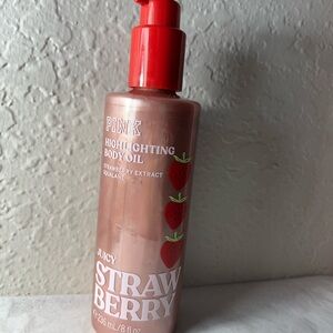 Pink Juicy Strawberry Highlighting Body Oil